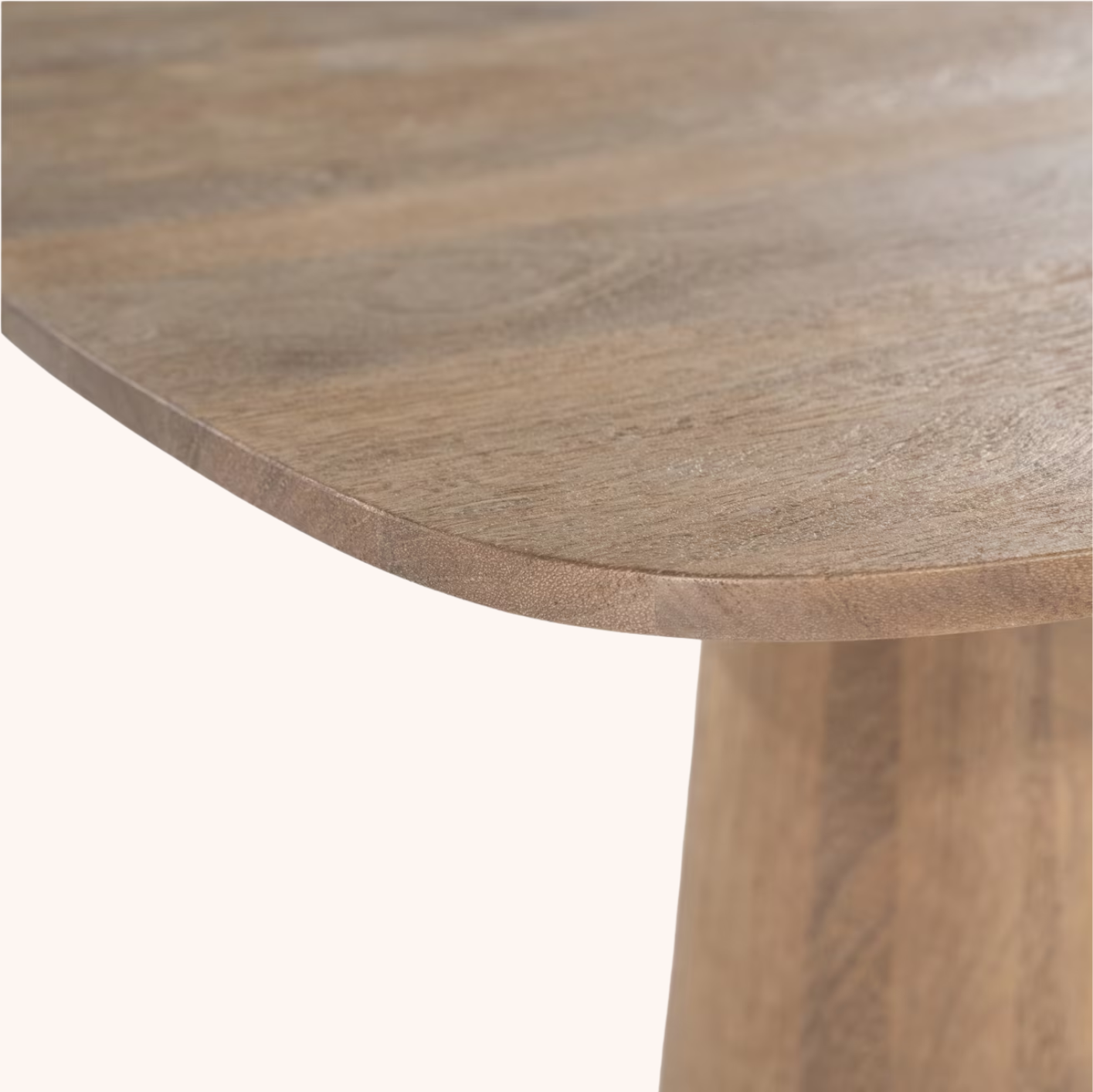 Bartafel Aron Mangohout, 80 x 80cm, kleur Lichtbruin