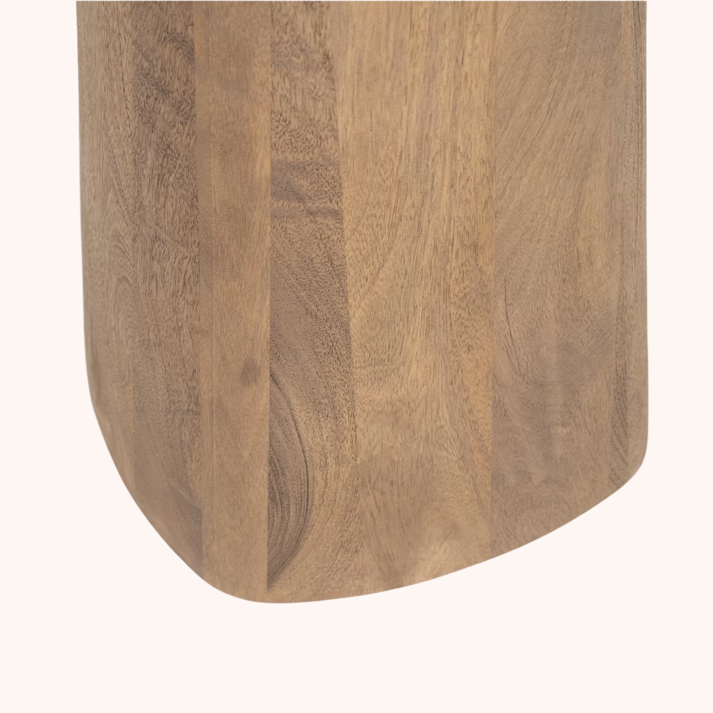 Bartafel Aron Mangohout, 80 x 80cm, kleur Lichtbruin