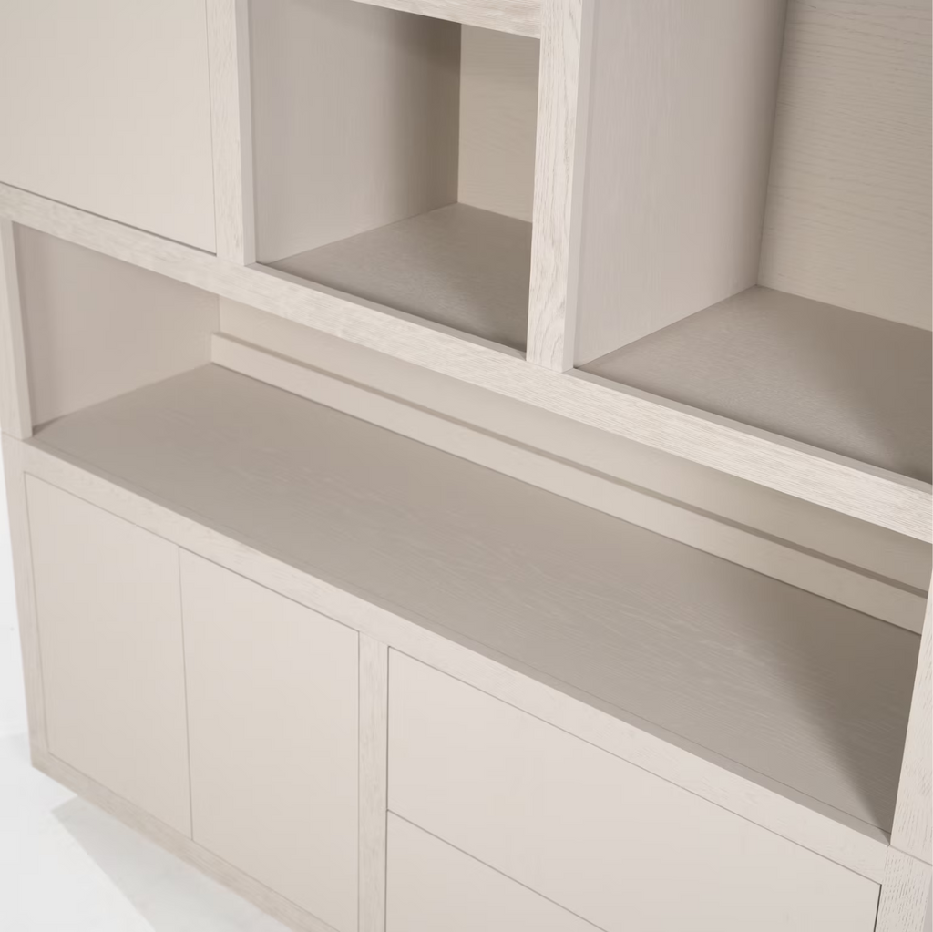 Opbergkast Helsinki Eiken, 220 x 150cm taupe