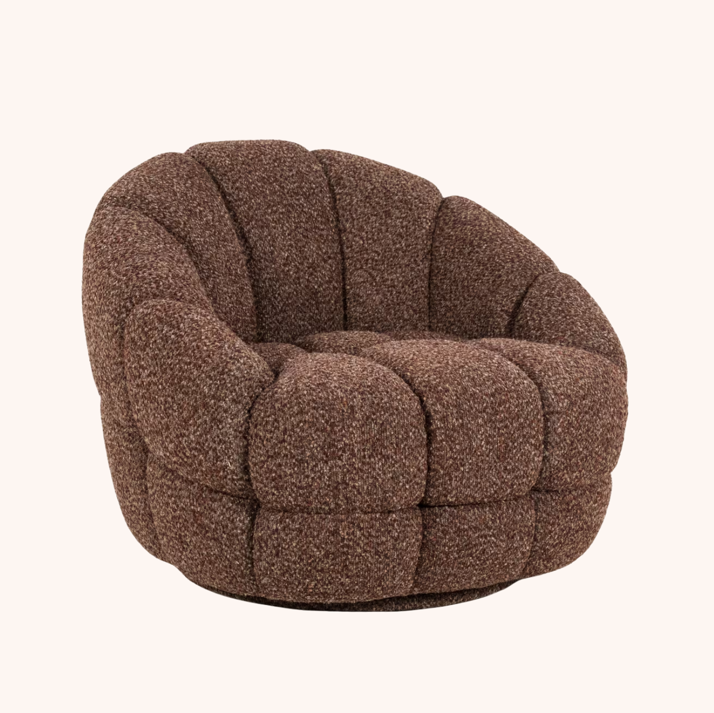 Fauteuil Tina Bouclé rood