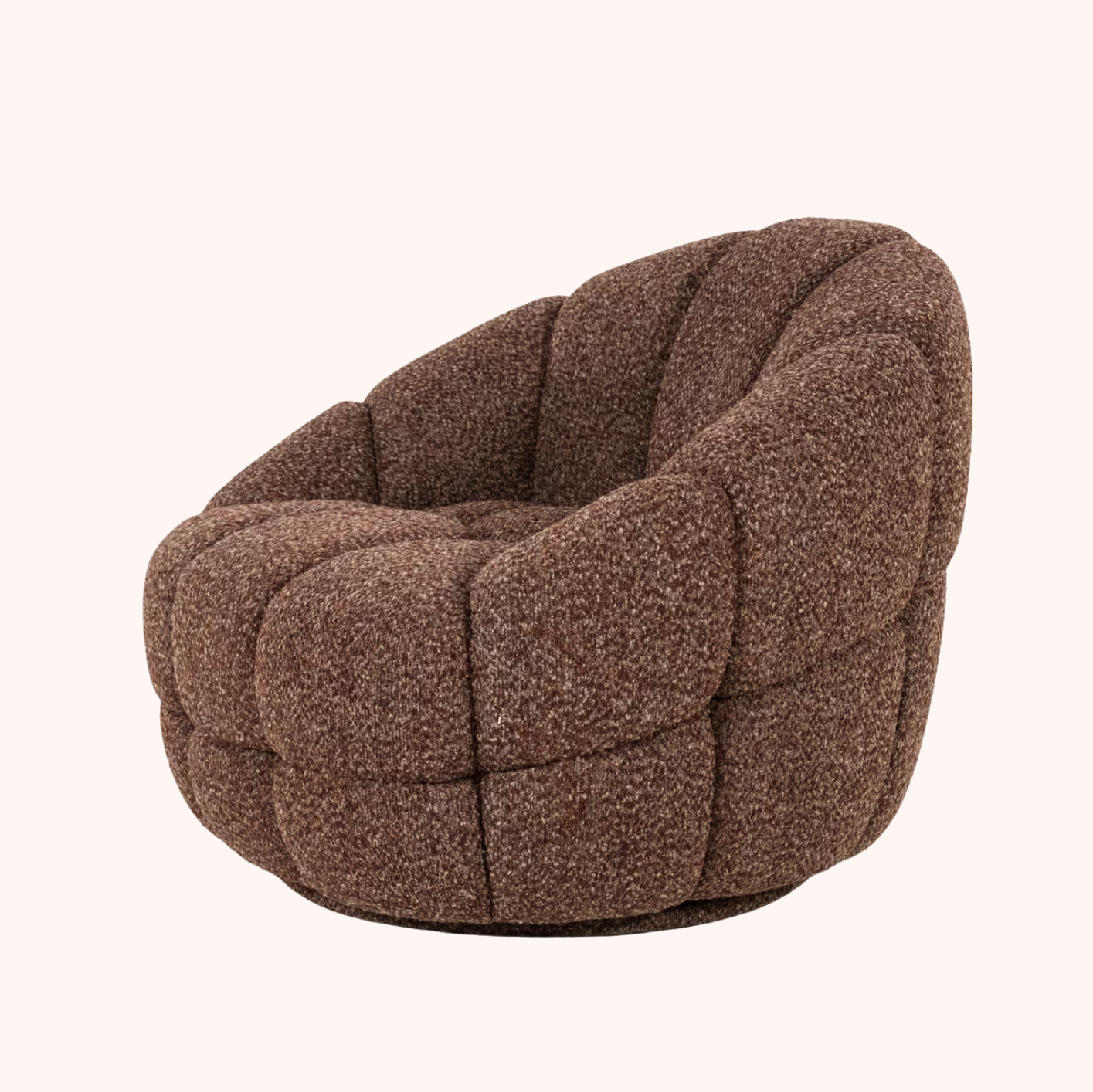 Fauteuil Tina Bouclé rood