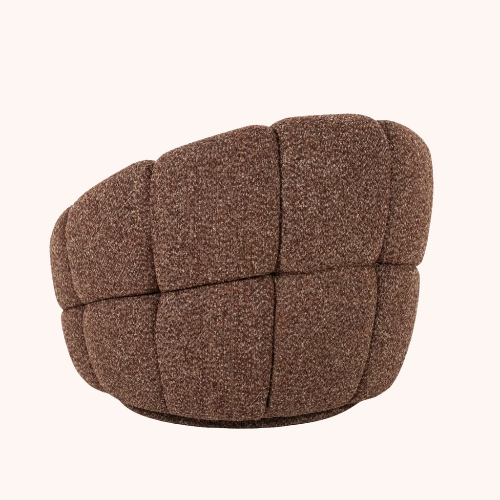 Fauteuil Tina Bouclé rood