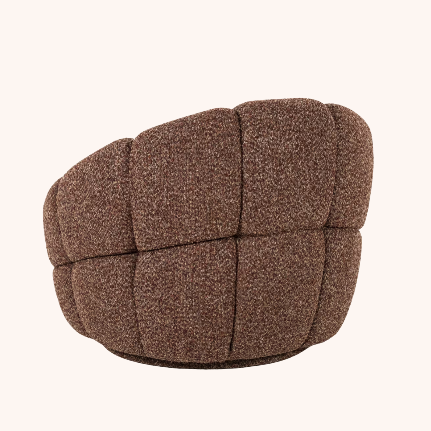 Fauteuil Tina Bouclé rood