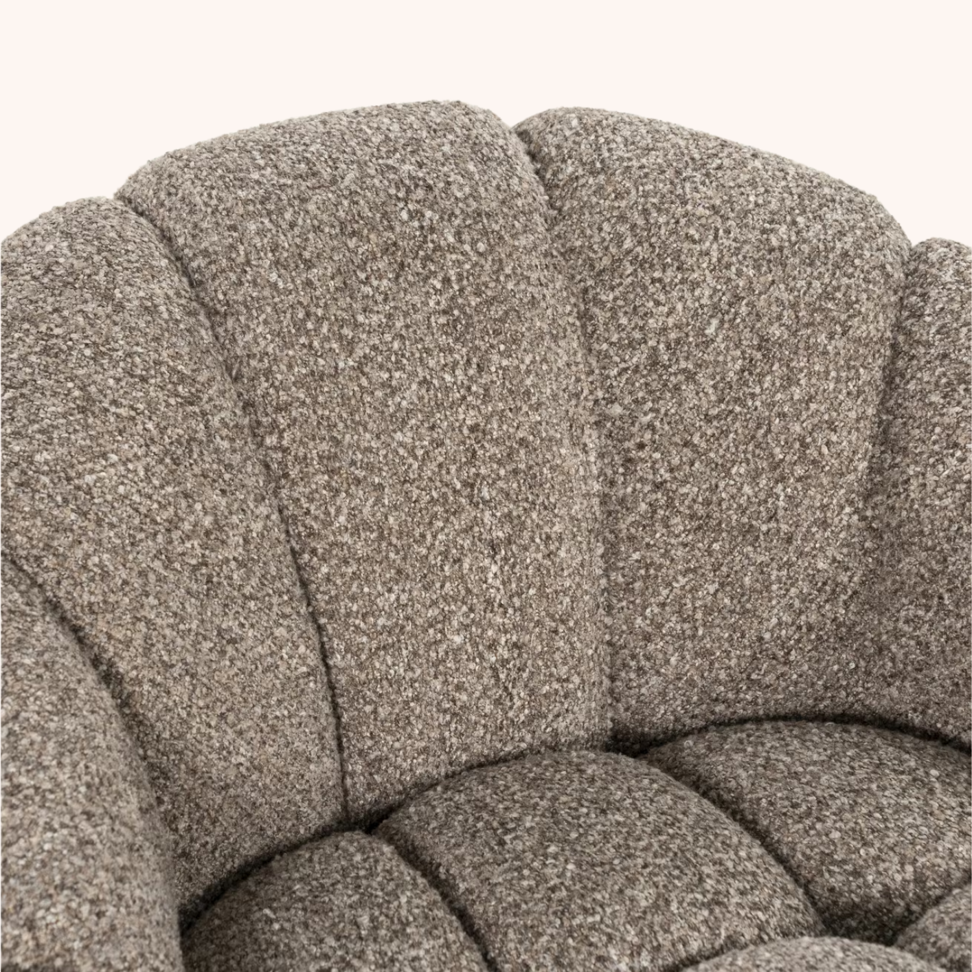 Fauteuil Tina Bouclé taupe
