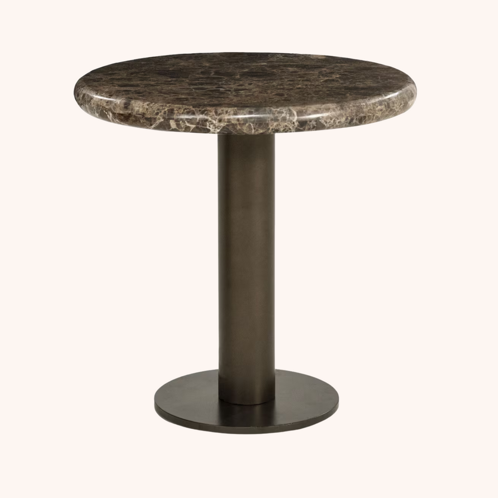 Ronde Bijzettafel Luigi Marmer, 45cm