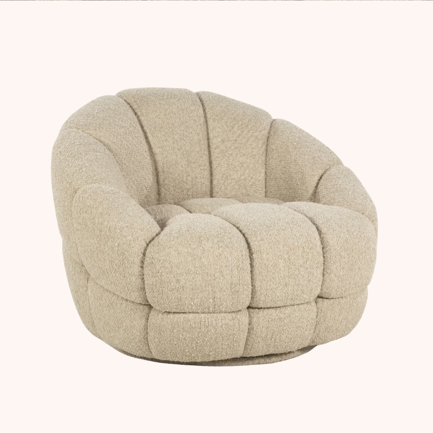 Fauteuil Tina Bouclé beige