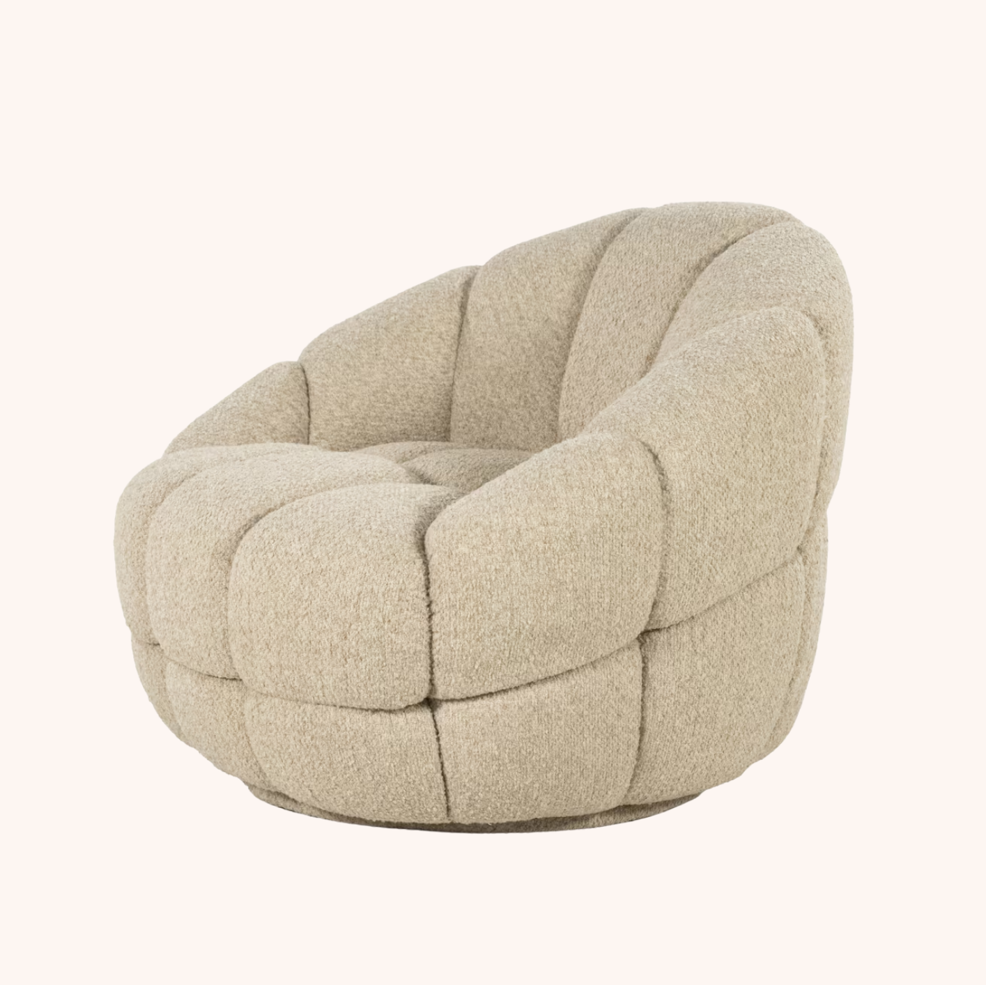 Fauteuil Tina Bouclé beige