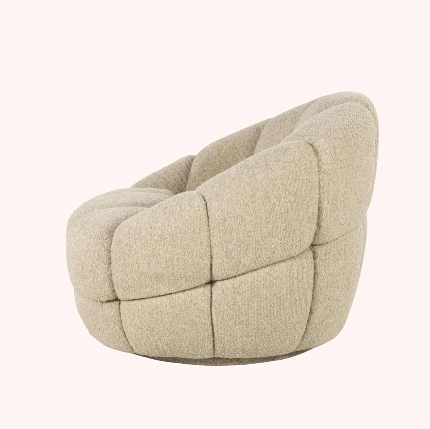 Fauteuil Tina Bouclé beige