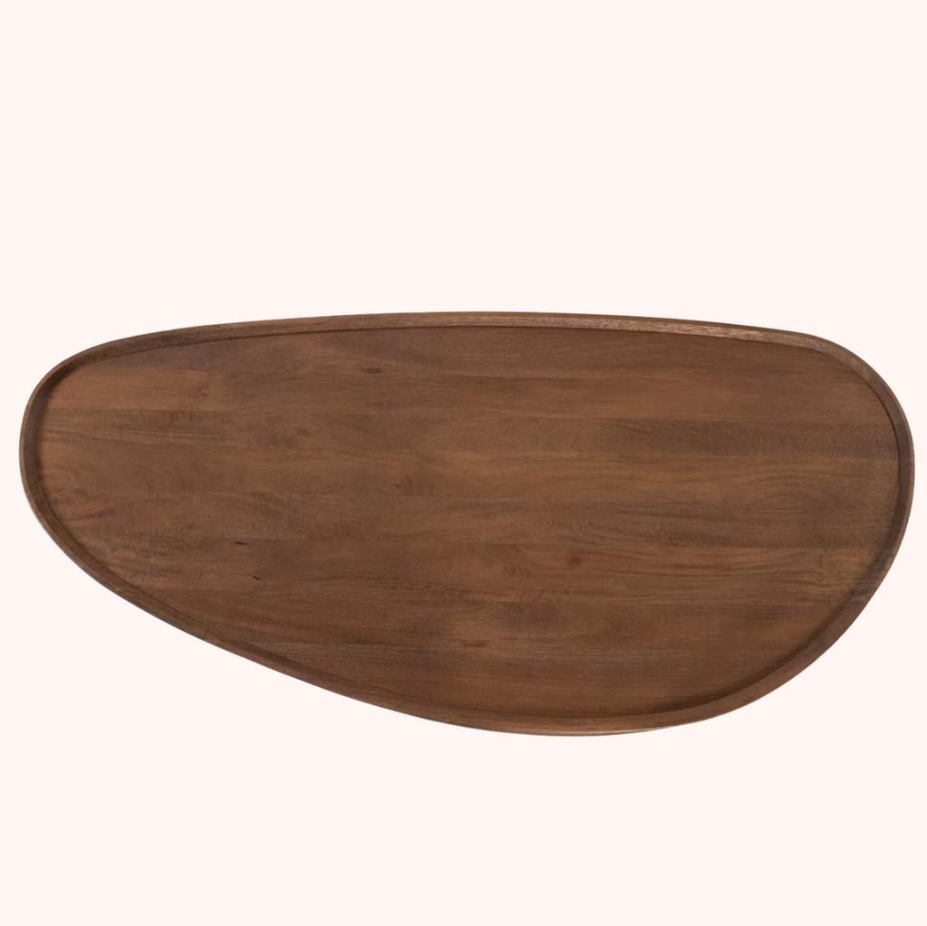 Organische Salontafel Nino Mangohout, 140 x 65cm