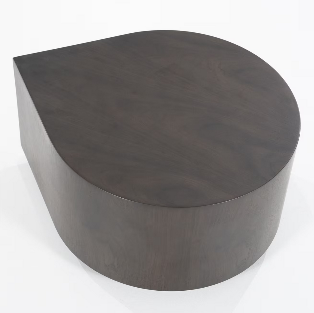Organische Bijzettafel Jules Walnoot, 55 x 55cm bruin
