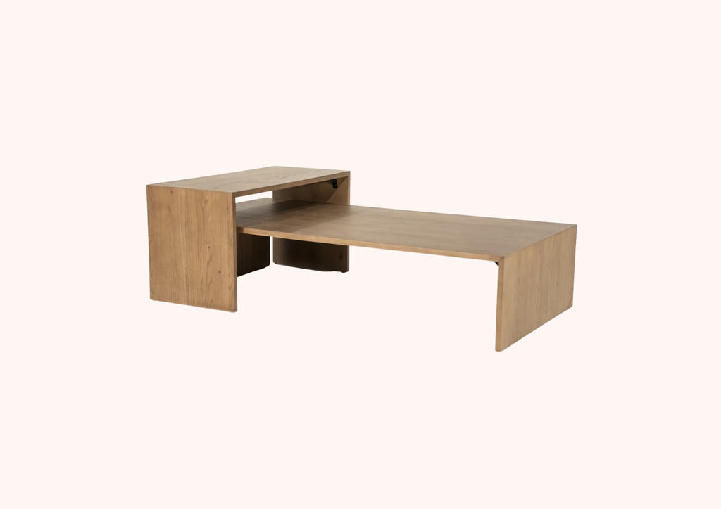 Salontafel Flo Eikenfineer, Set van 2 stuks