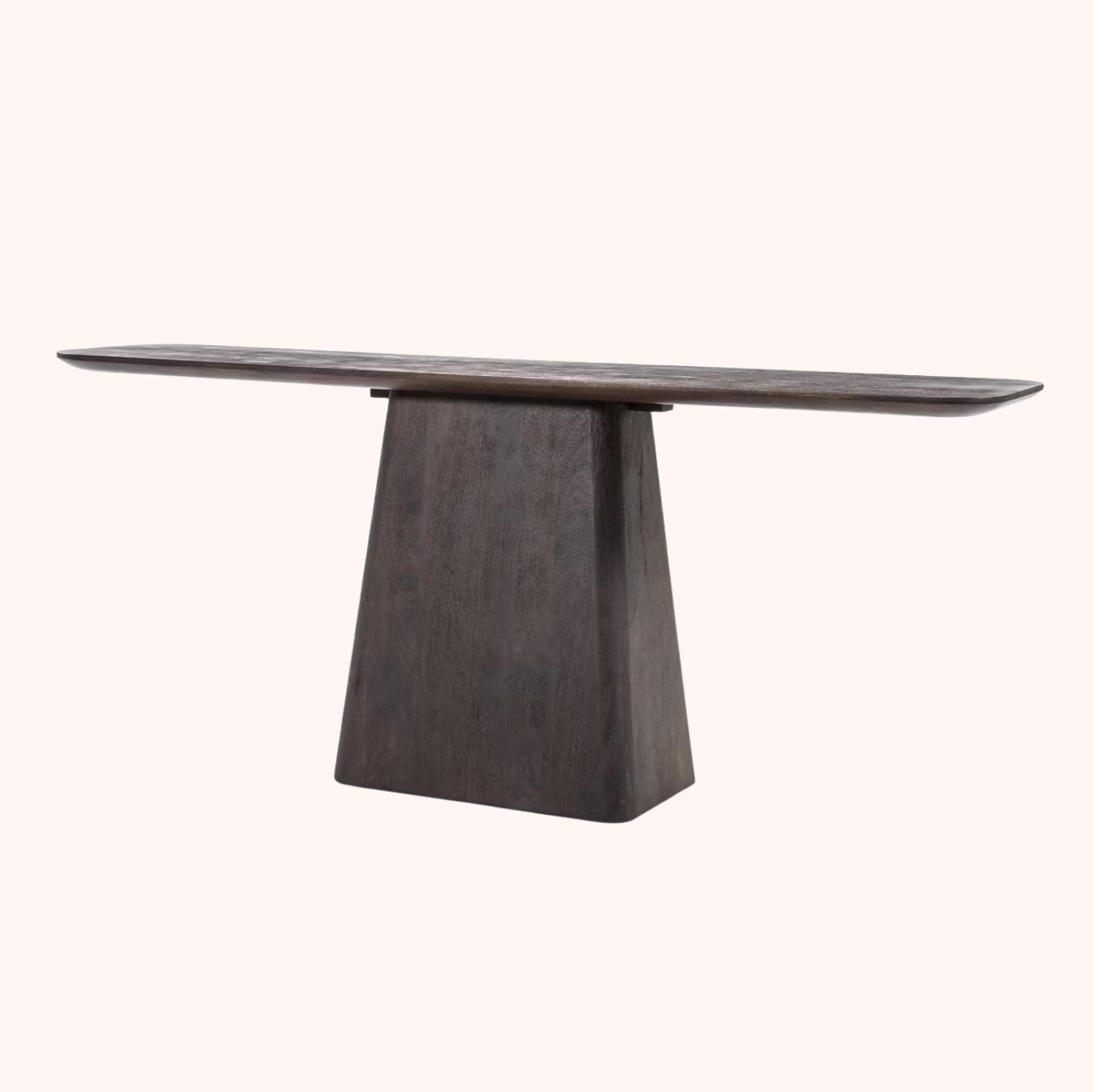 Sidetable Aron Mangohout, 180cm bruin