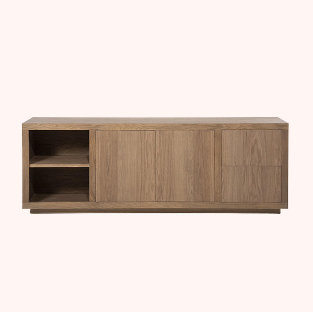Dressoir Helsinki Eiken, 200cm lichtbruin