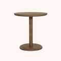 Ronde Bistrotafel Florent Mangohout, 70cm lichtbruin