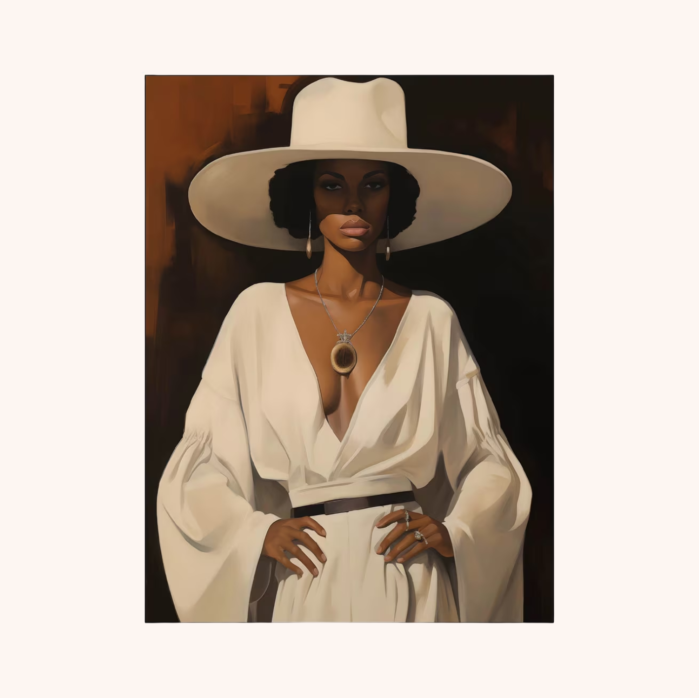 Wandkleed Sophia in maat en frame naar keuze