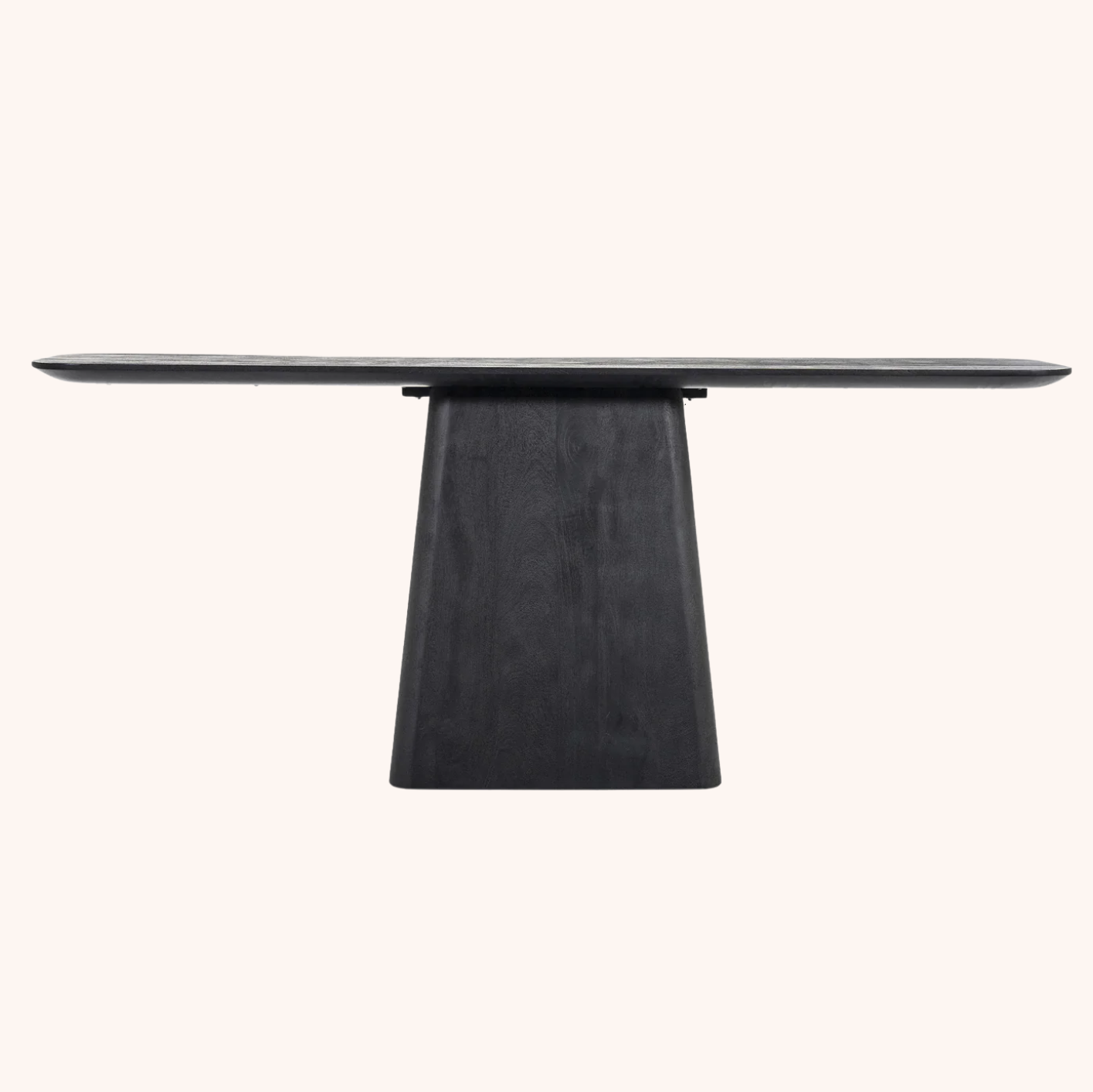 Sidetable Aron Mangohout, 180cm zwart