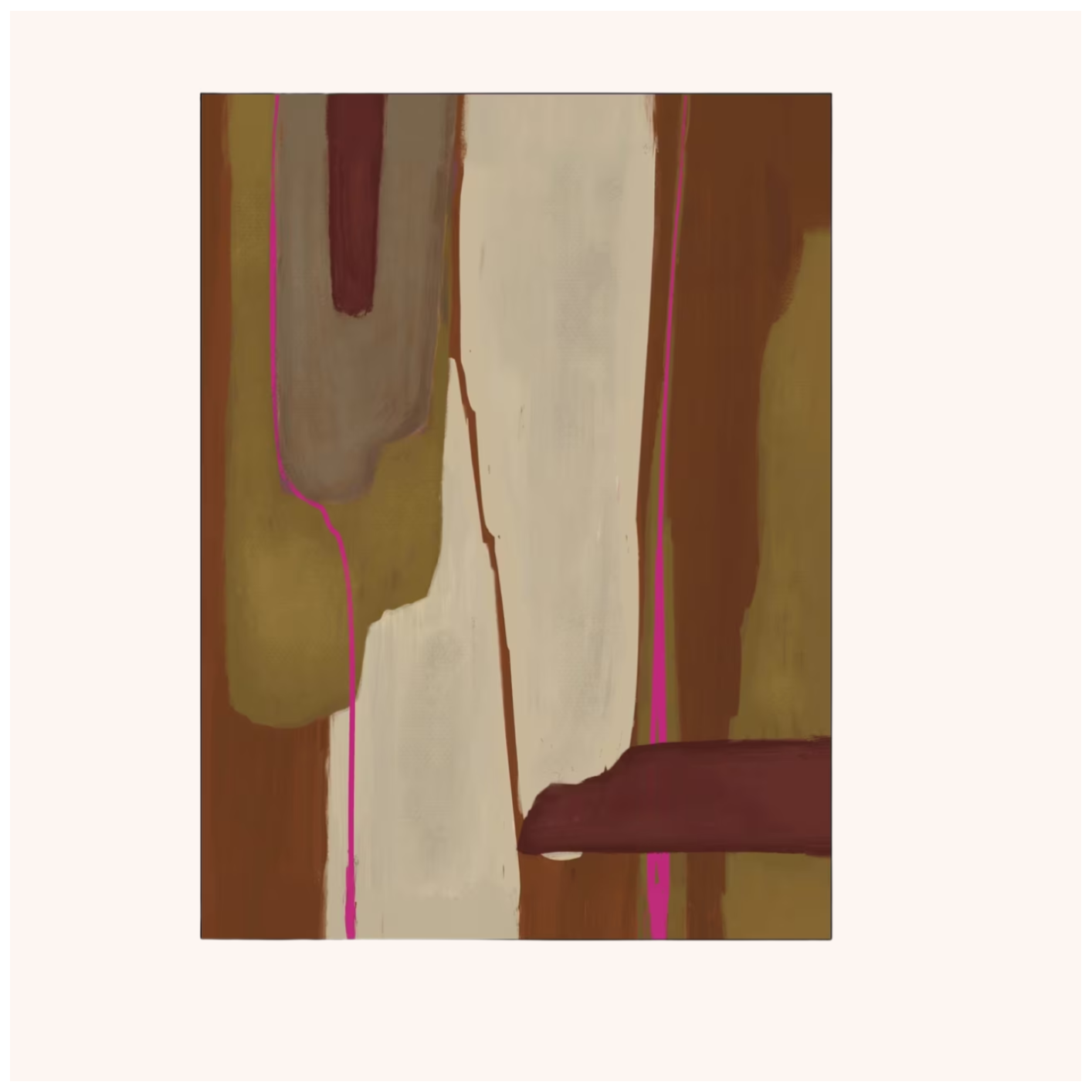 Wandkleed Zafra in maat en frame naar keuze