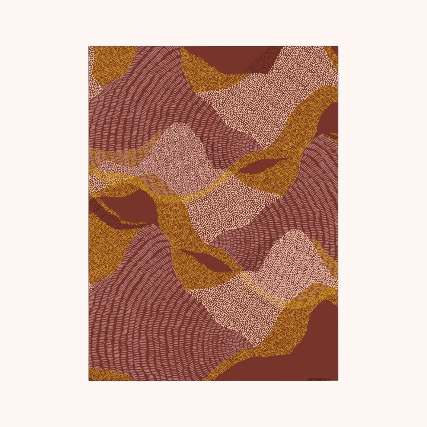 Wandkleed La Ondas in maat en frame naar keuze