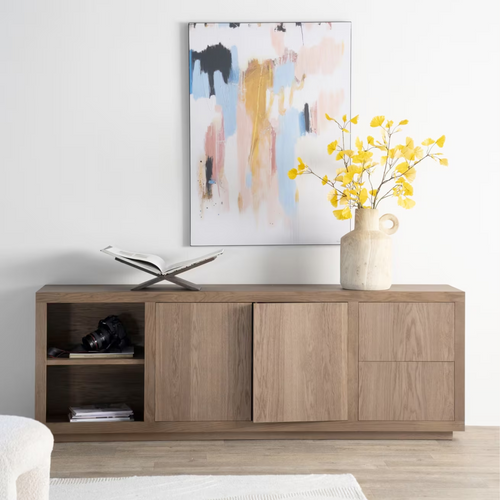 Dressoir Helsinki Eiken, 200cm lichtbruin