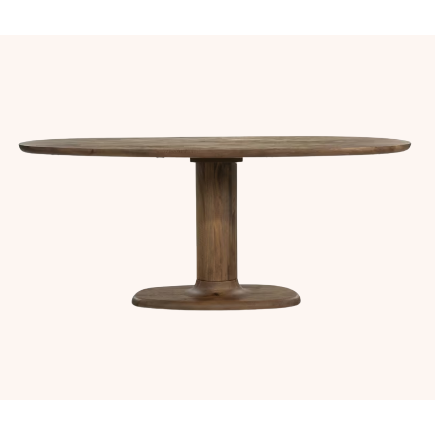 Ovale Eettafel Coco Mangohout, kleur Bruin