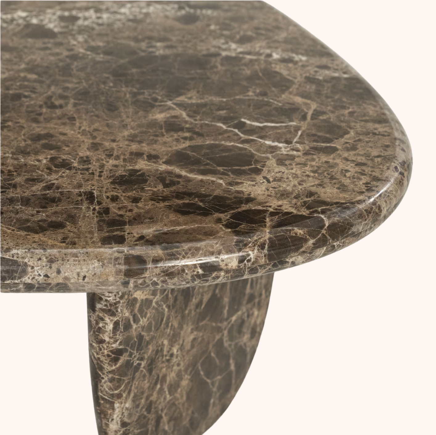 Organische Salontafel Devin Marmer, 100 x 85cm