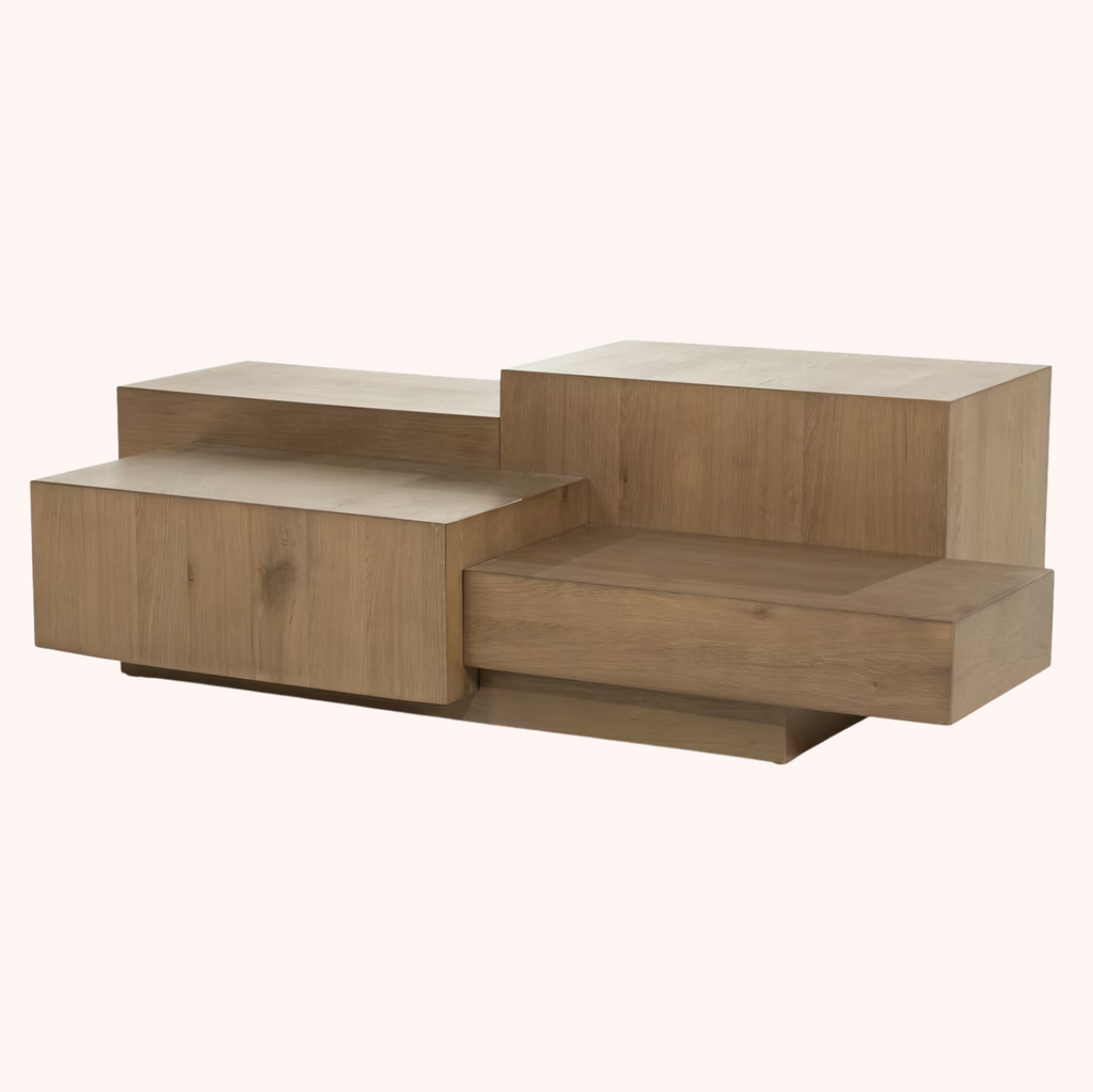 Salontafel Quinten Eiken, kleur Bruin