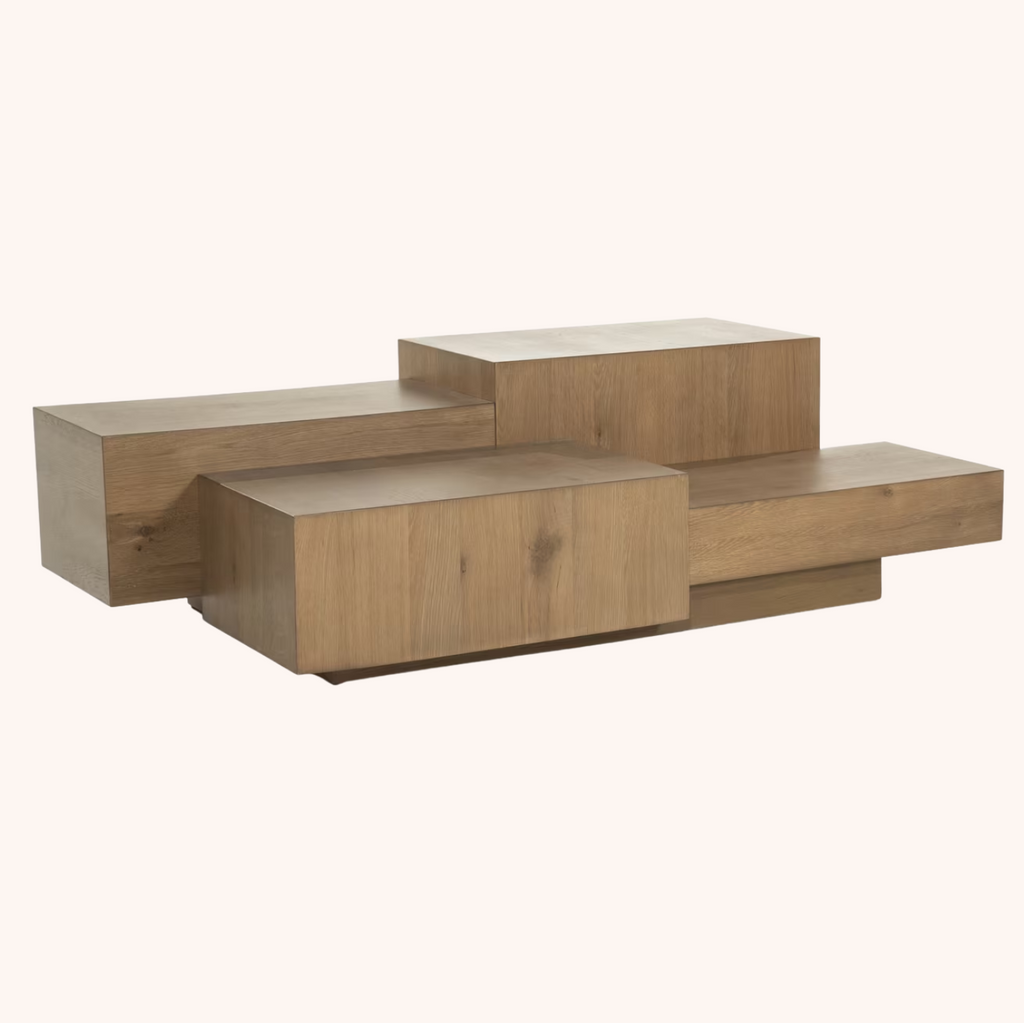 Salontafel Quinten Eiken, kleur Bruin