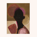Wandkleed Silhouette Lady 2 in maat en frame naar keuze