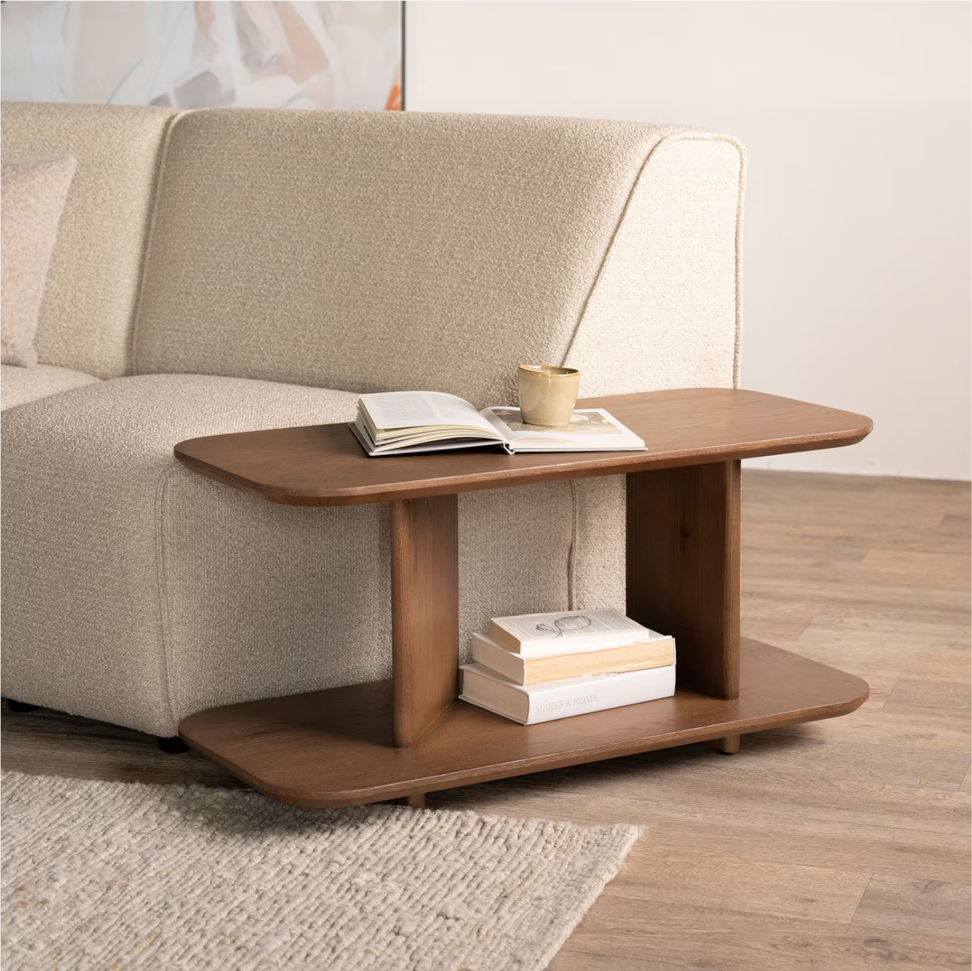 Bijzettafel Ty Eiken, 90 x 40cm