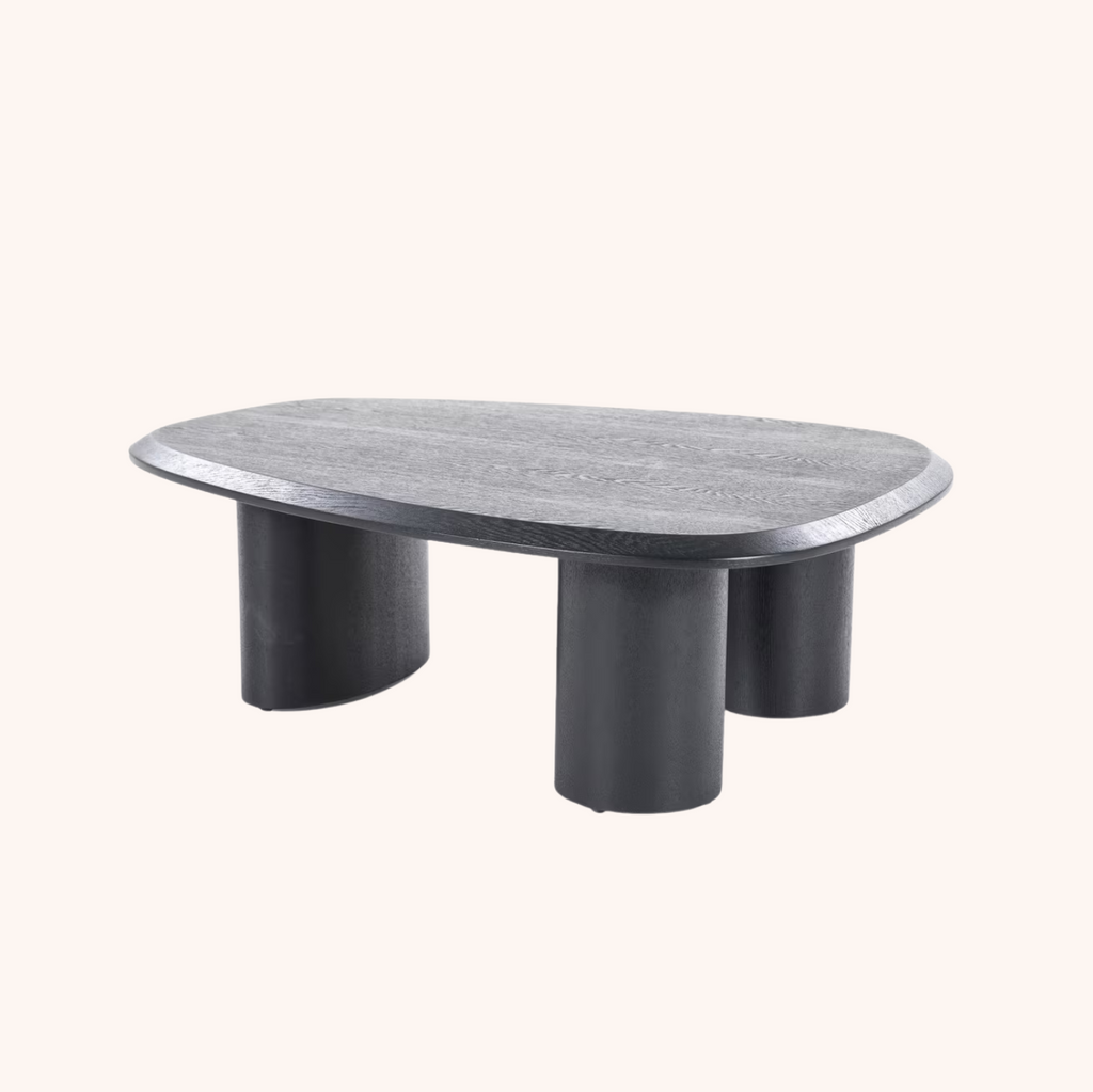 Organische Salontafel Walter Eiken, kleur Zwart (per stuk)