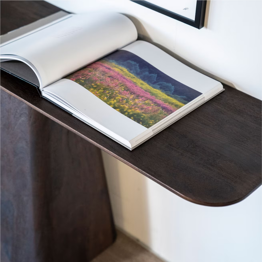 Sidetable Aron Mangohout, 180cm bruin